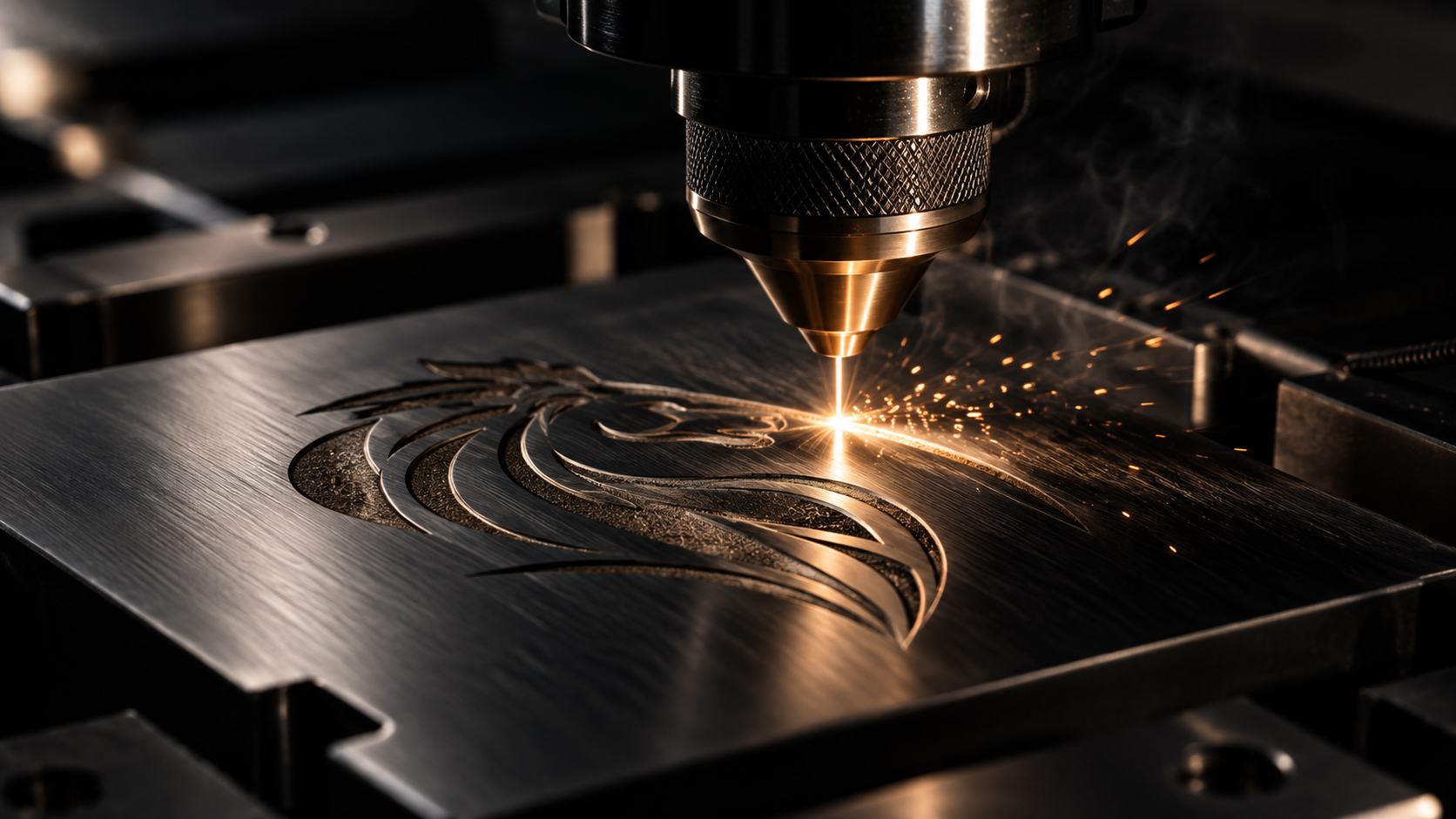 Laser engraving on metal